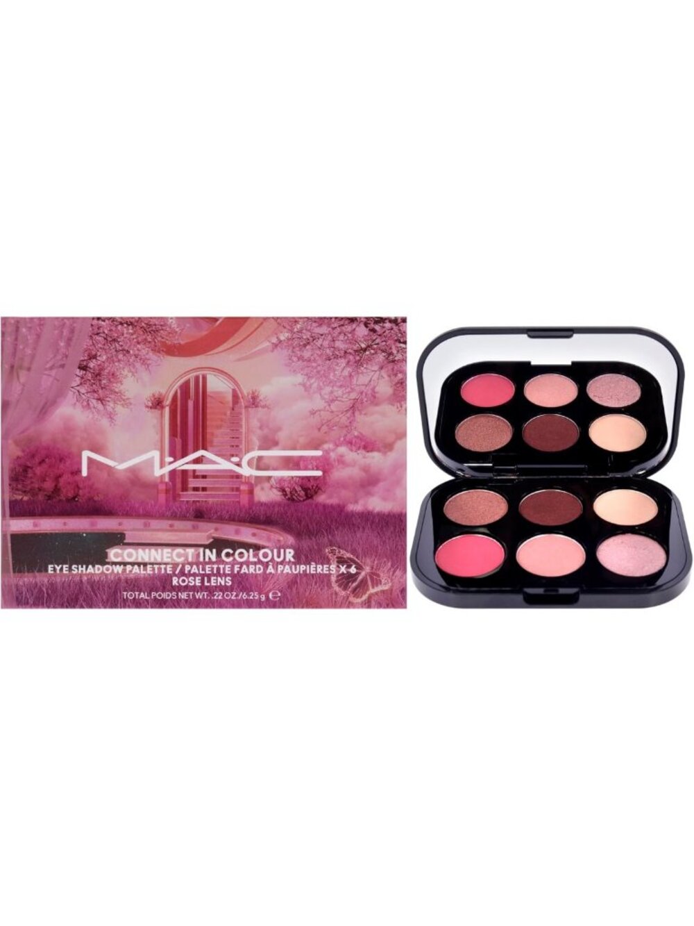 Vibrant Rose Lens Eye Shadow Palette - 12 Shades, Long-Lasting, Perfect for